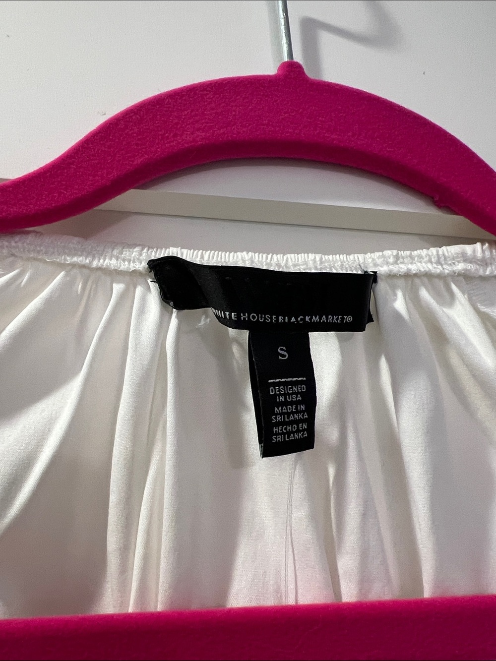 White House Black Market White Ruched V-Neck Long Sleeve Top - Picture 2 of 6